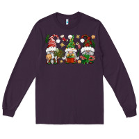Plum Christmas Gnomes Long Sleeve Tee - BundleAndBundleShop