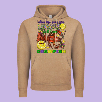 When Life Gives You Lemons Boil Some Crawfish Mardi Gras Vintage Hoodie Designed By Fadigitalartstudio
