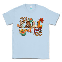 Dusty Blue fall sweet fall Classic Tee - CowGirlArtShop