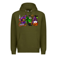 Army Green halloween cna certified nursing assistant Premium Hoodie - LillyAllenDesigns