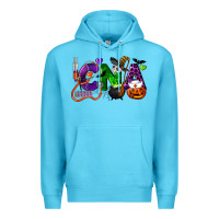 Ocean Blue halloween cna certified nursing assistant Premium Hoodie - LillyAllenDesigns