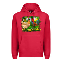 Cardinal It's St. Patrick's Day Rooster And Chicken Premium Hoodie - RanaPortraitStore
