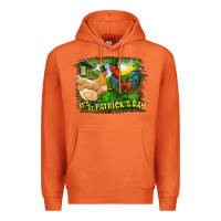 Carrot It's St. Patrick's Day Rooster And Chicken Premium Hoodie - RanaPortraitStore