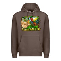 Coffee It's St. Patrick's Day Rooster And Chicken Premium Hoodie - RanaPortraitStore