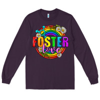 Plum Foster Love Pride Lgbtq Long Sleeve Tee - BundleAndBundleShop