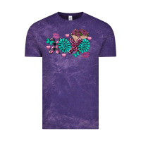 Cloud Purple Xoxo Valentine's Day turquoise gemstone Vintage Tee - FaDigitalArtStudio