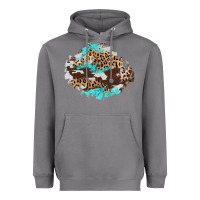 Storm cowhide leopard turquoise patch Heavyweight Hoodie - AdoDesignShop