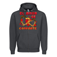 Smoke el amor se comparte with churros Zipper Hoodie - AdoDesignShop
