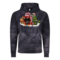 Cloud Black christmas gnome and tree Vintage Hoodie - FaDigitalArtStudio