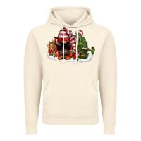 Vintage Artic christmas gnome and tree Vintage Hoodie - FaDigitalArtStudio
