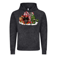 Vintage Black christmas gnome and tree Vintage Hoodie - FaDigitalArtStudio