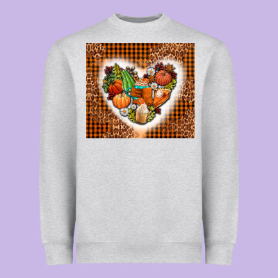 Western Fall Heart Heavyweight Sweatshirt Designed By Adodesignshop