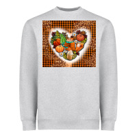 Heather Grey western fall heart Heavyweight Sweatshirt - AdoDesignShop