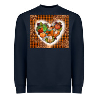 Navy western fall heart Heavyweight Sweatshirt - AdoDesignShop