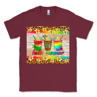 Burgundy hello summer ice coffee Classic Tee - Artiststas