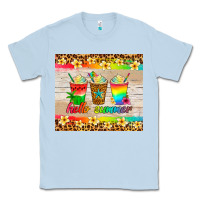 Dusty Blue hello summer ice coffee Classic Tee - Artiststas