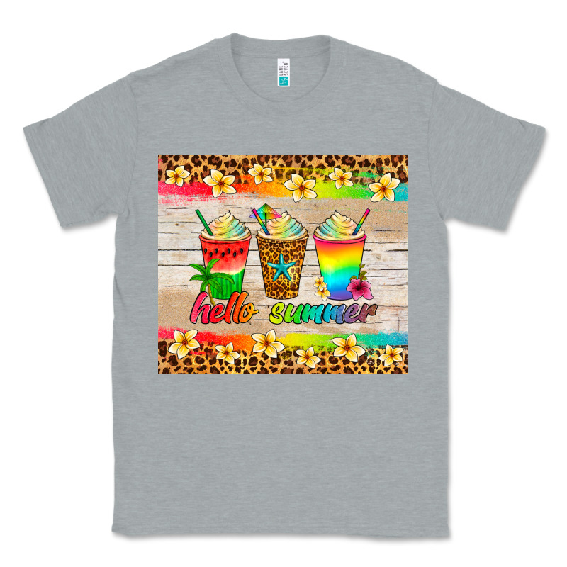Hello Summer Ice Coffee Classic Tee by Artiststas | Teevron