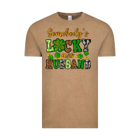Vintage Coffee St. Patrick's Somebody's lucky as husband Vintage Tee - OliviaCreatesArt