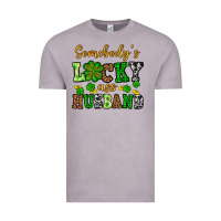 Vintage Zinc St. Patrick's Somebody's lucky as husband Vintage Tee - OliviaCreatesArt