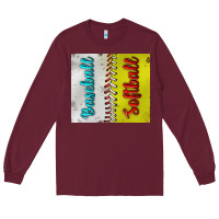Baseball And Softball Tumbler Long Sleeve Tee | Teevron