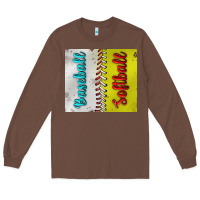Chestnut Baseball And Softball Tumbler Long Sleeve Tee - BundleAndBundleShop