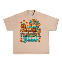 Burro Grateful Thankful Blessed Thanksgiving Cold Drink Urban Heavy Tee - FaDigitalArtStudio