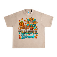French Oak Grateful Thankful Blessed Thanksgiving Cold Drink Urban Heavy Tee - FaDigitalArtStudio