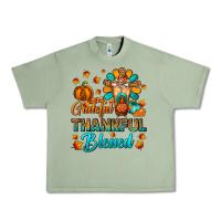 Oil Green Grateful Thankful Blessed Thanksgiving Cold Drink Urban Heavy Tee - FaDigitalArtStudio