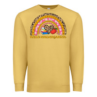 Antique Gold back to school rainbow hello kindergarten Premium Sweatshirt - AdoDesignShop