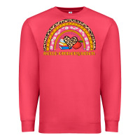 Cardinal back to school rainbow hello kindergarten Premium Sweatshirt - AdoDesignShop