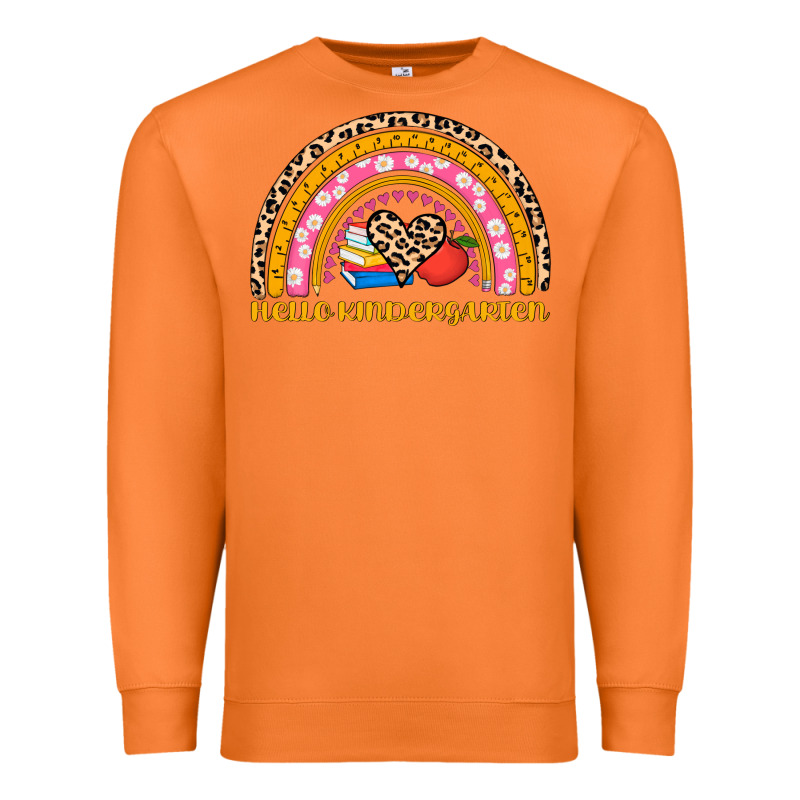 Back To School Rainbow Hello Kindergarten Premium Sweatshirt by AdoDesignShop | Teevron