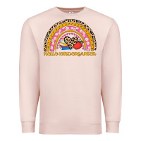 Pale Pink back to school rainbow hello kindergarten Premium Sweatshirt - AdoDesignShop