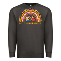 Smoke back to school rainbow hello kindergarten Premium Sweatshirt - AdoDesignShop