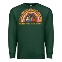 Sports Green back to school rainbow hello kindergarten Premium Sweatshirt - AdoDesignShop