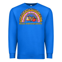 True Royal back to school rainbow hello kindergarten Premium Sweatshirt - AdoDesignShop