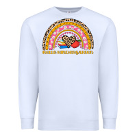 White back to school rainbow hello kindergarten Premium Sweatshirt - AdoDesignShop