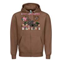Chestnut easter a lot can happen in three days Zipper Hoodie - AdoDesignShop