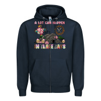 Navy easter a lot can happen in three days Zipper Hoodie - AdoDesignShop