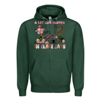 Sports Green easter a lot can happen in three days Zipper Hoodie - AdoDesignShop