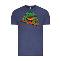 Vintage Denim frog Vintage Tee - Jasminsmagicworld