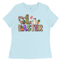 Baby Blue My 1st Easter Day Ladies Tee - HowdyJamesFarm