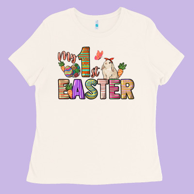My 1st Easter Day Ladies Tee Designed By Howdyjamesfarm