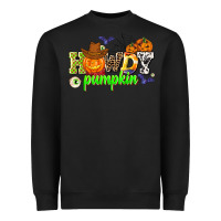 Black howdy halloween pumpkins Heavyweight Sweatshirt - AdoDesignShop