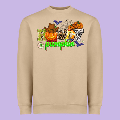 Howdy Halloween Pumpkins Heavyweight Sweatshirt Designed By Adodesignshop