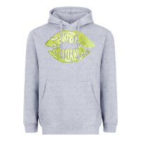 Heather Grey tennis lips Heavyweight Hoodie - AdoDesignShop