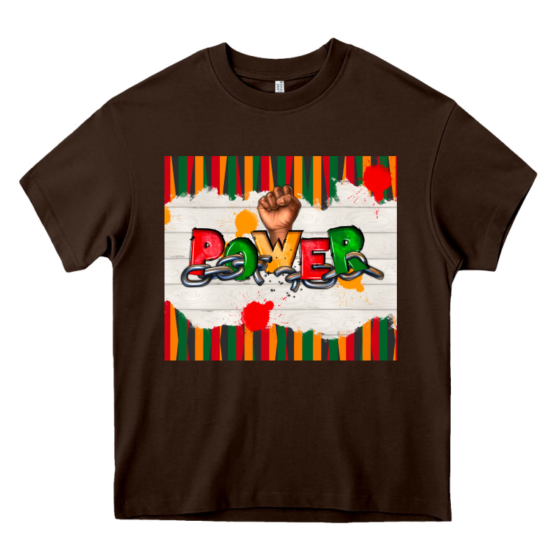 Juneteenth Black Power Heavy Core Tee by TumblerDesignByShophia | Teevron