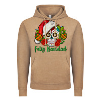 Vintage Coffee Feliz Navidad Skull Vintage Hoodie - BundleAndBundleShop