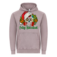 Vintage Zinc Feliz Navidad Skull Vintage Hoodie - BundleAndBundleShop