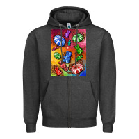 Charcoal Heather candies  air freshener Zipper Hoodie - AdoDesignShop