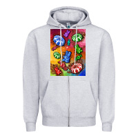 Heather Grey candies  air freshener Zipper Hoodie - AdoDesignShop